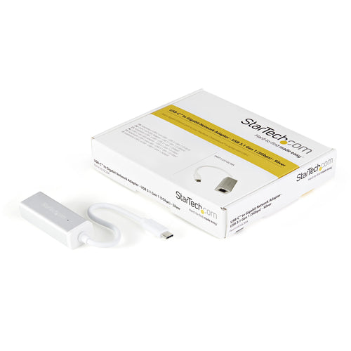 USB-C to Gigabit Network Adapter StarTech.com US1GC30A 5000Mbit/s Wired Ethernet Silver