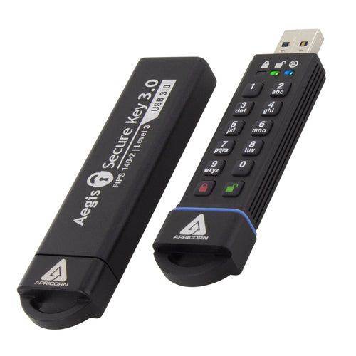 USB Flash Drive Apricorn ASK3 16GB 195MB/s USB 3.2 Gen 2 Black
