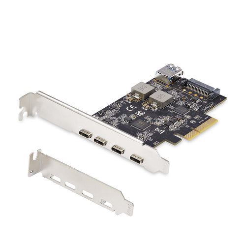 USB PCIe Card StarTech 5-Port USB 3.2 10Gbps 4x USB-C - PS4C3IA3-USB-C-CARD