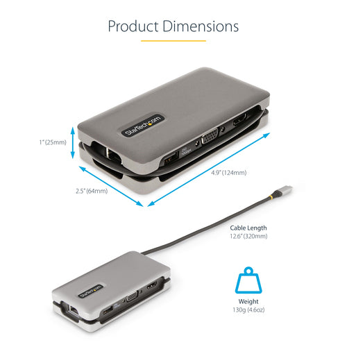 StarTech.com DKT31CVHPD3 laptop dock/port replicator
