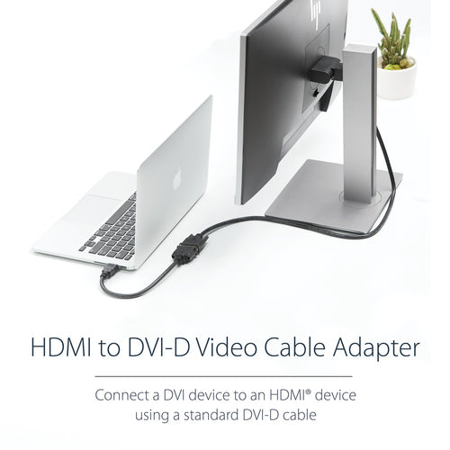 Video Cable Adapter StarTech.com 8in HDMI to DVI-D Male to Female 0.2m - HDDVIMF8IN
