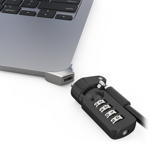 Compulocks Ledge Adapter for MacBook Air 15" M2/M3 - Silver with Cable Lock