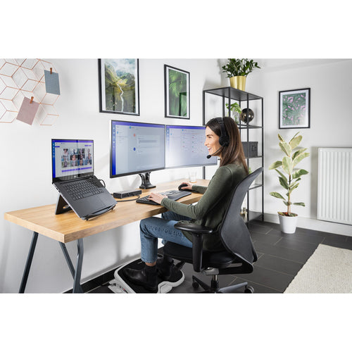 Dual Monitor Arm Mount Height-Adjustable SmartFit Kensington
