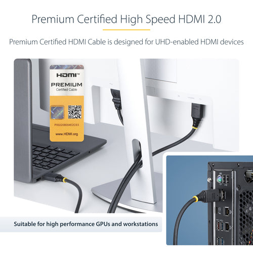 StarTech.com HDMI2-CABLE-4K60-4M HDMI cable