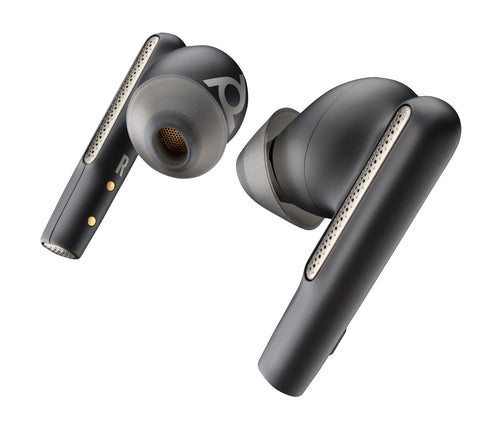 HP Poly Voyager Free 60 UC M Carbon Black Earbuds +BT700 USB-C Adapter +Basic Charge Case