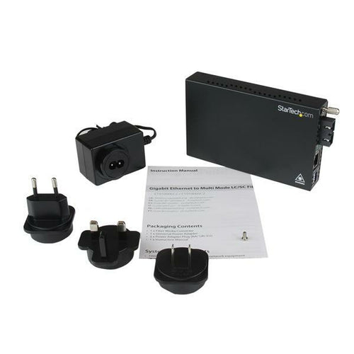 Network Media Converter StarTech ET91000SC2 1000Mbps 550m Multi-Mode Fiber