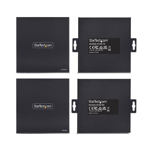 4K HDMI KVM Extender Over IP Network 60Hz Black Transmitter Receiver Kit