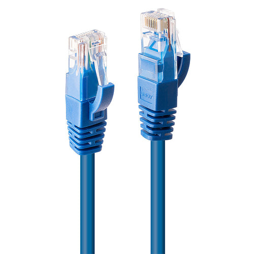 Network Cable Lindy Cat.6 5m U/UTP RJ-45 Blue - 48020