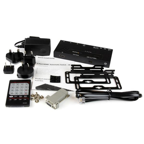 4-Port HDMI Automatic Video Switch StarTech.com VS421HD4KA 4K 30Hz Plug-and-Play