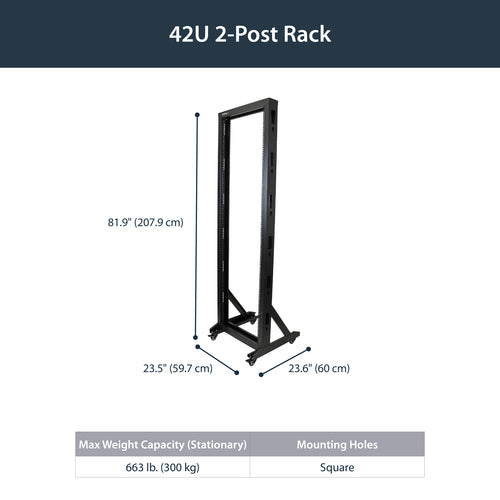 StarTech.com 2POSTRACK42 rack cabinet