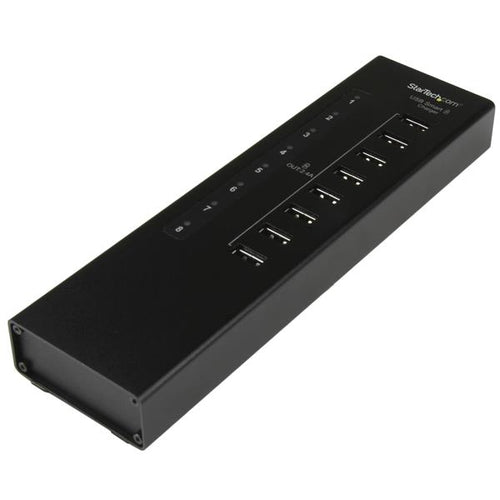 Charging Station StarTech 8-Port 96W 19.2A USB Charger Black