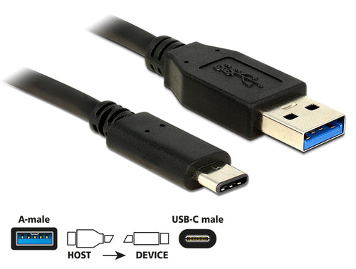 DeLOCK 0.5m USB3.1-C/USB3.1-A USB cable
