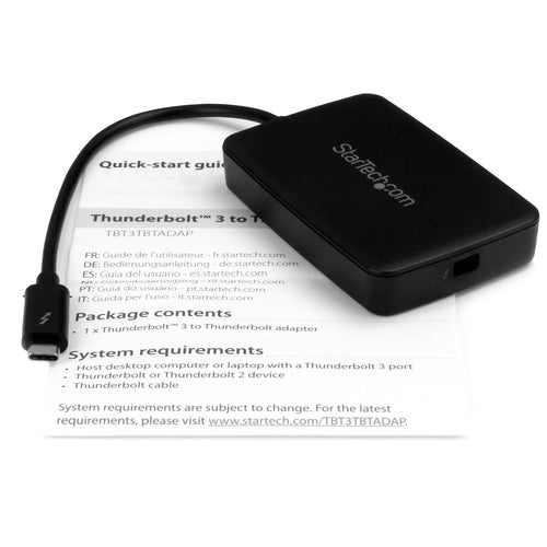 Thunderbolt 3 Adapter StarTech Thunderbolt 2 20Gbps Female to Male 0.2m