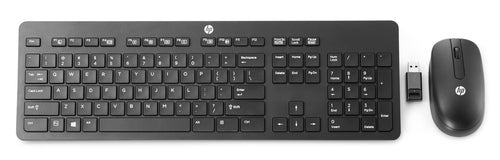 HP Slim Wireless Keyboard and Mouse Full-size RF Wireless Black