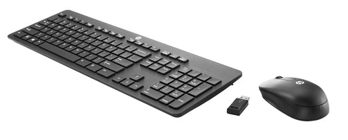 HP Slim Wireless Keyboard and Mouse Full-size RF Wireless Black