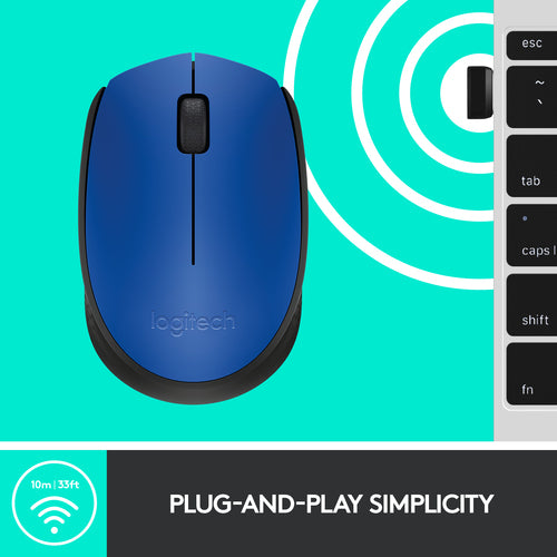 Mouse Logitech M170 Wireless Optical 1000 DPI Ambidextrous - 910-004640
