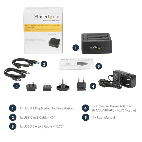 HDD/SSD Duplicator StarTech.com SDOCK2U313R Dual Bay USB 3.1 10Gbps