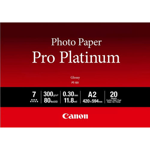 Photo Paper Canon PT-101 Pro Platinum A2 300 g/m² High-gloss - 2768B067