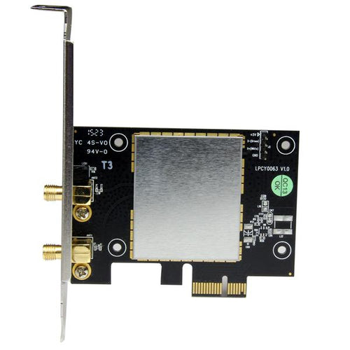StarTech AC600 Wireless-AC Network Card - PCI Express - Wi-Fi 5 - 433 Mbit/s - High-Speed Network Adapter