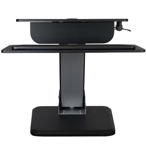 StarTech.com ARMSTS Sit-to-Stand Multimedia Cart - 30" Black & Silver Workstation