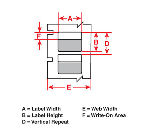 Brady THT-27-427-1 printer label