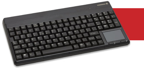 Wired USB Keyboard CHERRY G86-62401 Compact Black Design