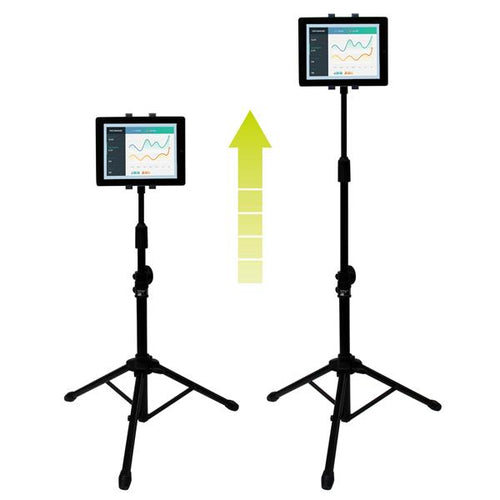 Verstellbarer Tablet-Stativständer für Multimedia, Schwarz