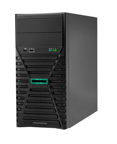 HPE ProLiant ML30 Gen11 E-2414 2.6GHz 4c 1P 32GB-DR 4LFF-NHP VROC 2x1TB SATA HDD 350W PS EU server