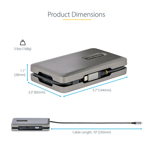 StarTech.com DKM31C3HVCPD laptop dock/port replicator
