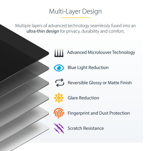 Display Privacy Filter StarTech 15MAM-PRIVACY-SCREEN Anti-Glare Magnetic Removable 15-inch - 15MAM-PRIVACY-SCREEN