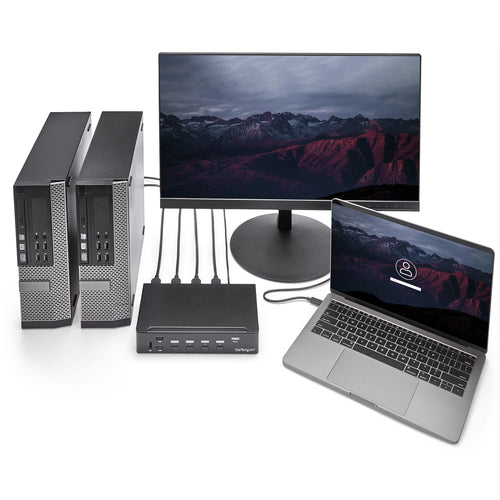 KVM Switch StarTech.com SV431HDU3A2 4-Port HDMI USB 3.0 1080p Rack Mount - SV431HDU3A2