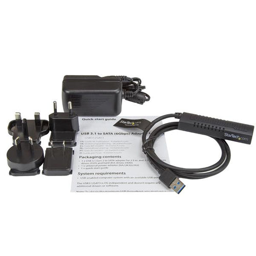 SATA to USB 3.1 Adapter StarTech.com USB312SAT3 10Gbps UASP