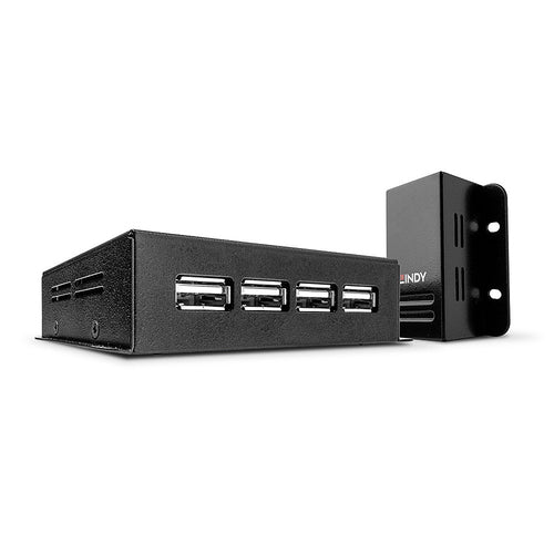 USB 2.0 Cat.6 Extender 50m 4 Port Network Transmitter Receiver 480Mbit/s