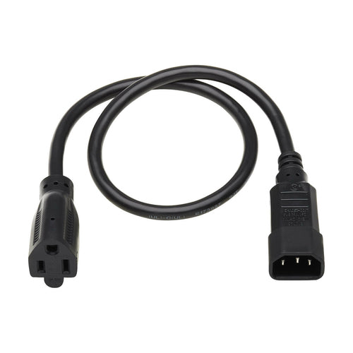 Power Cable Tripp Lite P002-002 2ft 16AWG 13A IEC-320-C14 to NEMA 5-15R