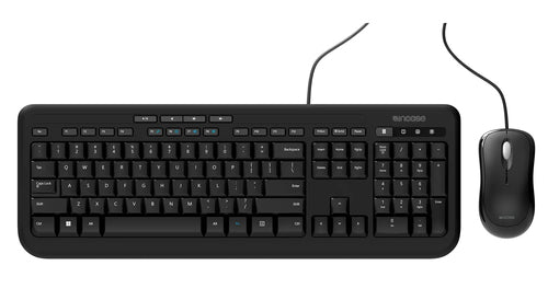 Wired Keyboard and Mouse Combo Microsoft QWERTY USB Black