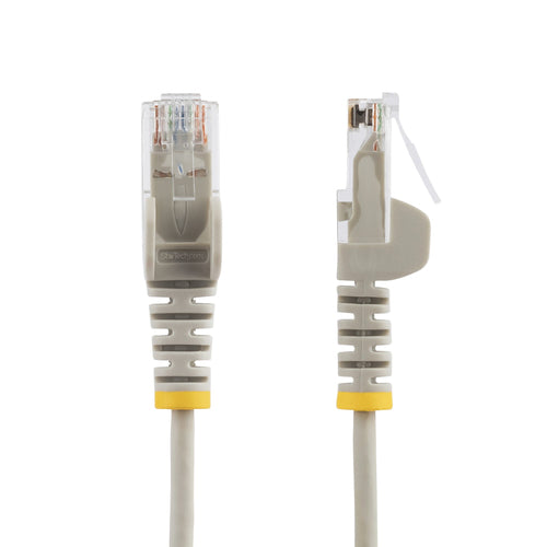 4ft Slim CAT6 Ethernet Cable Gray Snagless 100W PoE UTP