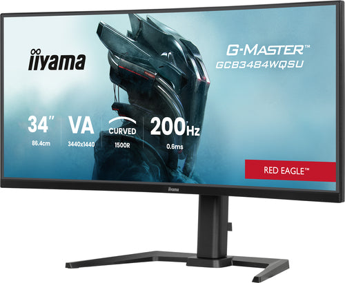 Computer Monitor iiyama G-MASTER GCB3484WQSU-B2 34IN 0.4MS VA LCD 3440x1440 UltraWide - GCB3484WQSU-B2