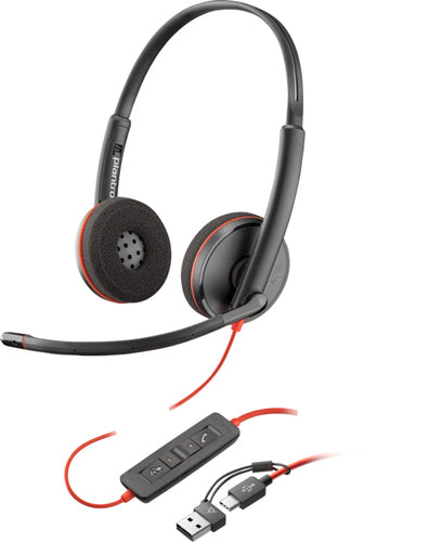 Headset HP Poly Blackwire 3320 Stereo USB-C 20-20000 Hz Wired - 8X220AA