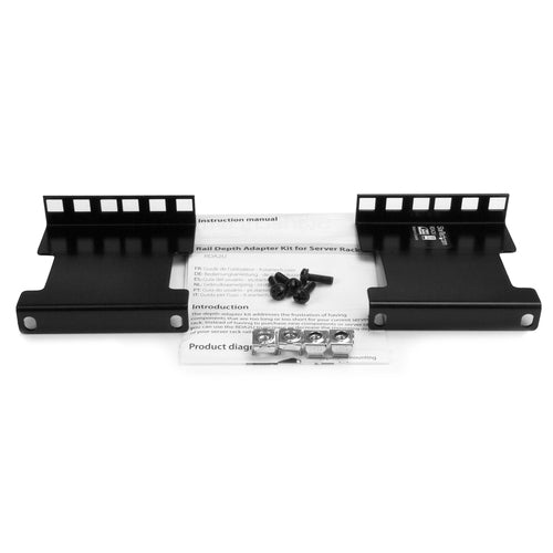 2U Rack Accessory StarTech.com RDA2U 4-Inch Depth Extender Black