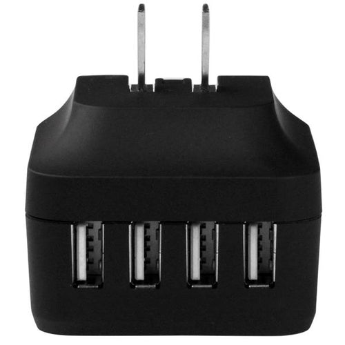 4-Port USB Charger International Travel 34W 6.8A AC Black