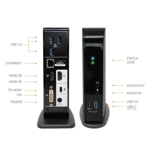 Laptop Docking Station Plugable Technologies UD-ULTCDL USB 3.2 Gen 1 Type-C 60W