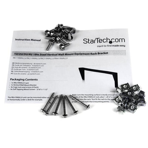 4U Wall Mount Steel Rack Bracket for 19-Inch Equipment | StarTech.com