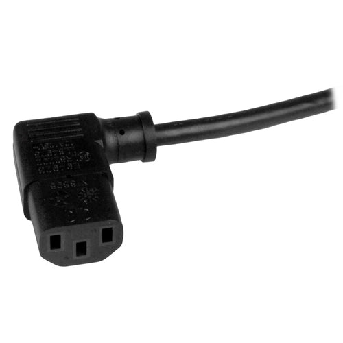Power Cable StarTech 3ft NEMA 5-15P Right Angle C13 10A 125V