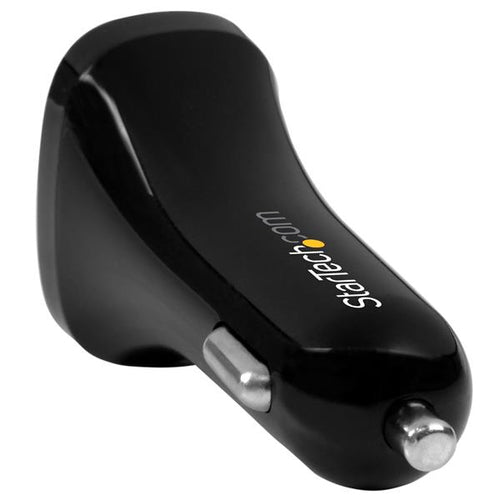 Car Charger StarTech Dual-Port 24W/4.8A USB Black - USB2PCARBKS