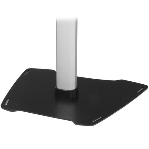 Multimedia Tablet Floor Stand Secure Anti-Theft Aluminium Steel Black Silver 9.7 inch