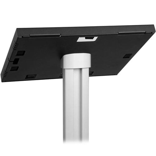 Multimedia Tablet Floor Stand Secure Anti-Theft Aluminium Steel Black Silver 9.7 inch