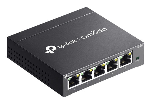 Network Switch TP-Link Omada ES205G 5-Port Gigabit Managed Wall Mountable - ES205G