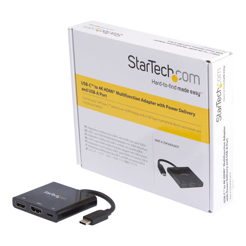 USB-C Multiport Adapter HDMI 60W Power Delivery Black 4096x2160