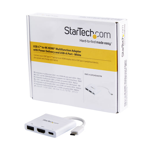 USB-C Multiport Adapter StarTech.com CDP2HDUACPW HDMI USB 3.0 60W PD - CDP2HDUACPW