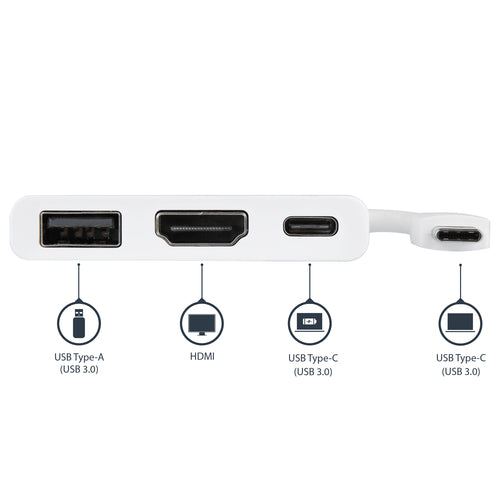 USB-C Multiport Adapter StarTech.com CDP2HDUACPW HDMI USB 3.0 60W PD - CDP2HDUACPW